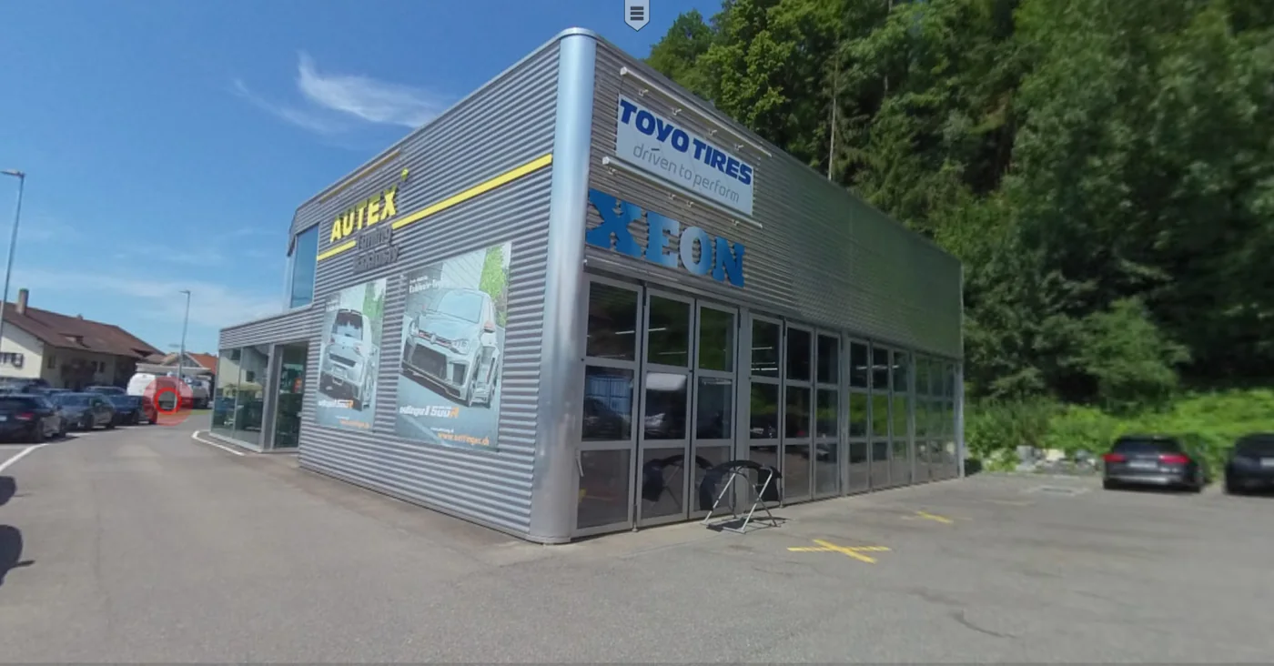 Aussenansicht des AUTEX Tuning Centers an der Bernstrasse 240 in Steffisburg